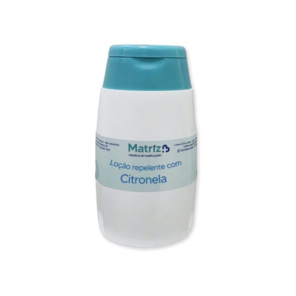 Loção repelente de insetos com citronela
