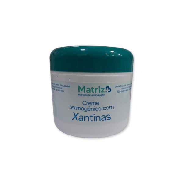 Creme termogênico com xantinas