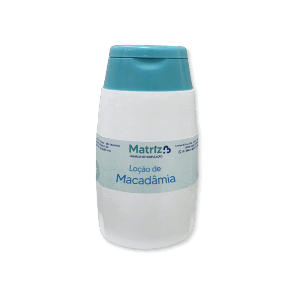 Loção hidratante com óleo de macadâmia